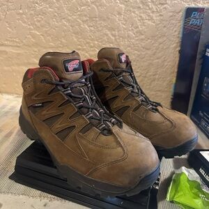 Red Wing Truhiker 6672 Steel Toe Brown Leather Outdoor Hiking Boots Mens 11 D